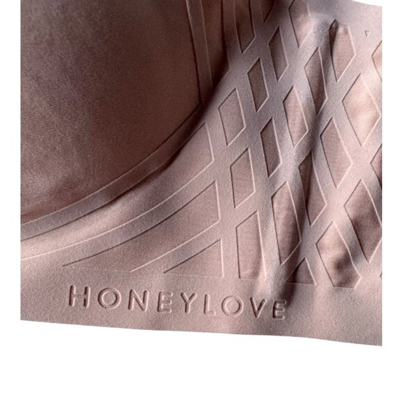 HONEYLOVE Silhouette Wireless Bra Woman's Sz L in Blush Pink Style #LWBR0201 - Picture 3 of 8